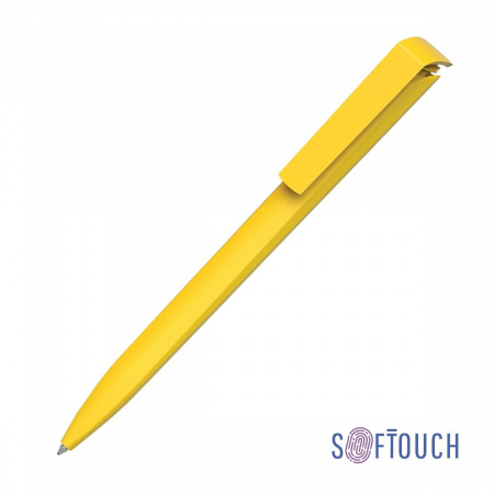 Ручка шариковая TRIAS SOFTTOUCH, цвет желтый
