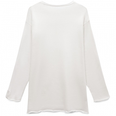 Лонгслив унисекс Siluetti Fuori, молочно-белый, размер L/XL