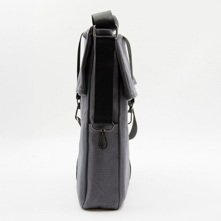 Шоппер Superbag Companion, с тремя отделениями, боковым креплением (карабин) и карманом (серый с черным)