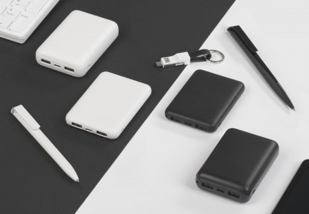 Зарядное устройство "Compact", 5000 mAh, белый, цвет белый