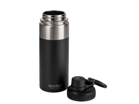 Вакуумная термобутылка ALPINE FLASK, 530 мл, черный