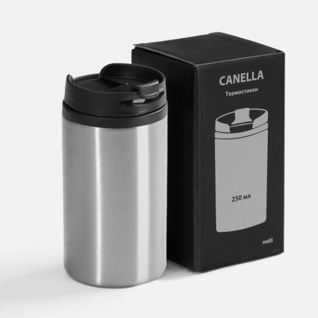 Термостакан Canella, серебристый