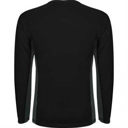 Спортивная футболка SHANGHAI L/S мужская, ЧЕРНЫЙ/ТЕМНЫЙ ГРАФИТ M