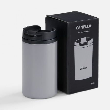 Термостакан Canella, серый матовый