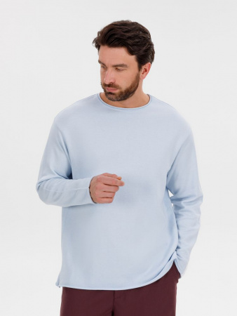 Лонгслив унисекс Siluetti Fuori, светло-голубой, размер L/XL