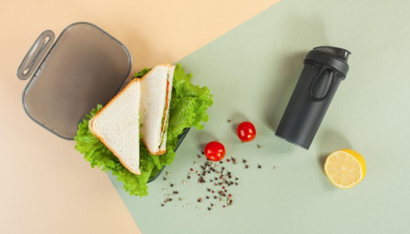 Набор "Eat&Drink box": бутылка, ланч-бокс, цвет черный