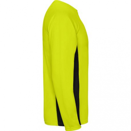 Спортивная футболка SHANGHAI L/S мужская, ФЛУОРЕСЦЕНТНЫЙ ЖЕЛТЫЙ/ЧЕРНЫЙ M
