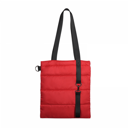 Шоппер Superbag Bubble, с магнитной кнопкой (красный с черным)