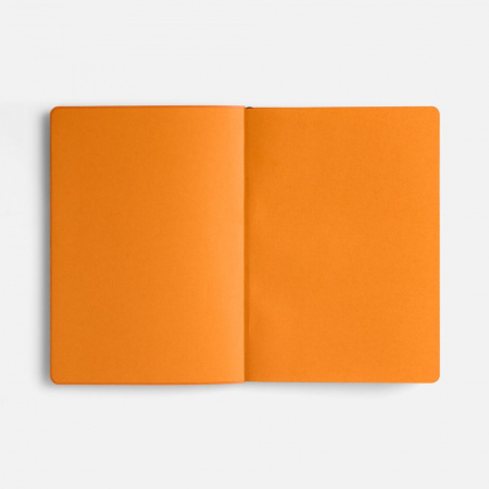 Ежедневник Doppio, недатированный, синий с оранжевым
