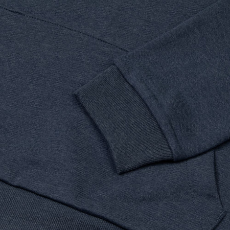 Толстовка с капюшоном унисекс Hoodie, синий меланж, размер 3XL