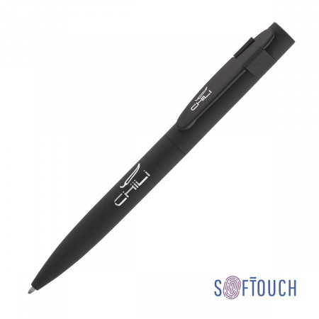 Ручка шариковая "Lip", покрытие soft touch, цвет черный