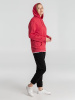 Толстовка с капюшоном унисекс Hoodie, красный меланж, размер L
