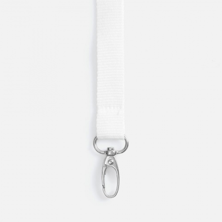 Лента для бейджа Pin, белая