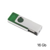 Флеш-карта TWISTA Transparent MS, 16Гб, цвет зеленый