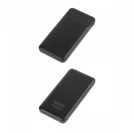Зарядное устройство "Ten" 10000 mAh, цвет черный