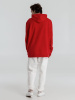 Толстовка с капюшоном унисекс Hoodie, красная, размер M