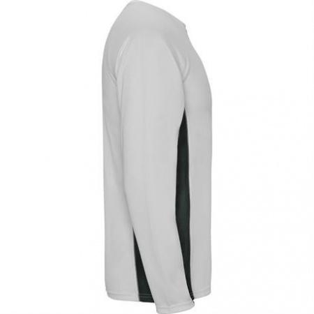 Спортивная футболка SHANGHAI L/S мужская, БЕЛЫЙ/ТЕМНЫЙ ГРАФИТ S