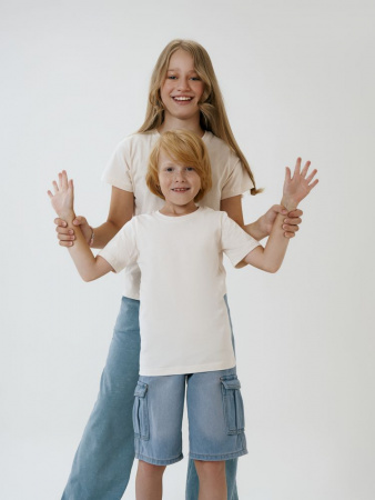 Футболка детская T-Bolka Kids, молочно-белая, 14 лет