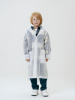 Дождевик детский RainDrop Kids, белый, 10 лет (рост 130-140)