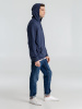 Толстовка с капюшоном унисекс Hoodie, синий меланж, размер 3XL