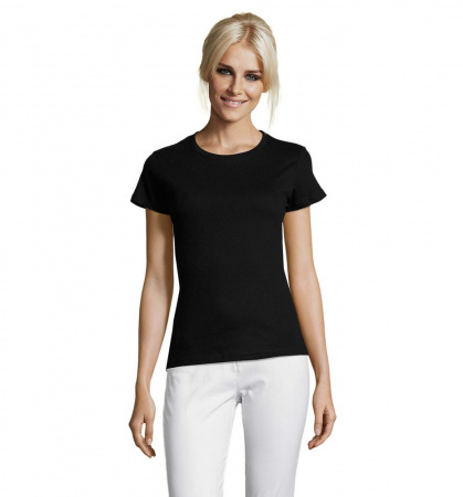 Футболка женская Regent Women черная, размер XXL