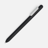 Ручка шариковая Swiper Soft Touch, черная с белым