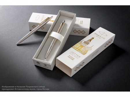 Шариковая ручка Parker Jotter Russia SE, цвет: St. Steel GT, стержень: Mblue