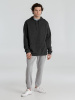 Толстовка с капюшоном унисекс Hoodie, серый меланж (антрацит), размер XL