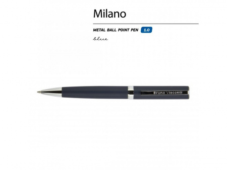 Ручка металлическая шариковая Milano, 1.0 мм, синяя