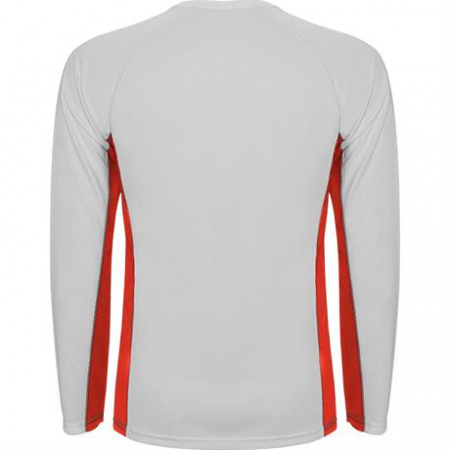 Спортивная футболка SHANGHAI L/S мужская, БЕЛЫЙ/КРАСНЫЙ L
