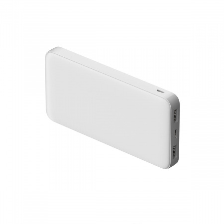 Внешний аккумулятор Polus, 10000 Mah, софт-тач покрытие, белый