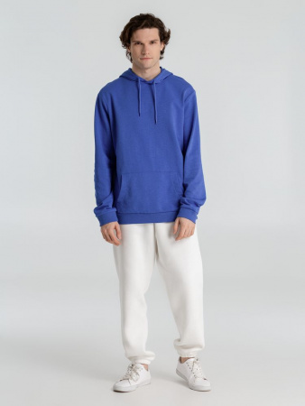 Толстовка с капюшоном унисекс Hoodie, ярко-синий меланж, размер XS