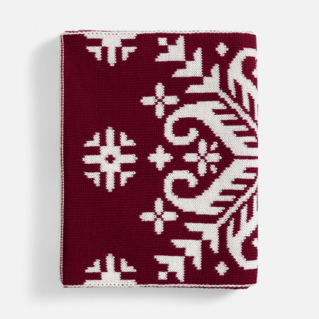 Шарф Wintertude L, красный с белым