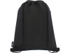 Рюкзак со шнурком Ross из переработанного ПЭТ, heather navy