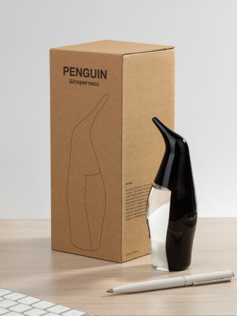 Штормгласс Penguin, черный