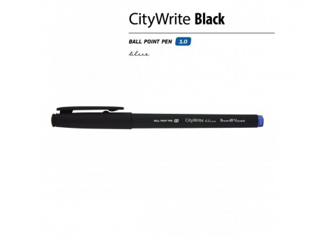 Ручка пластиковая шариковая CityWrite Black, 1.0 мм, черная