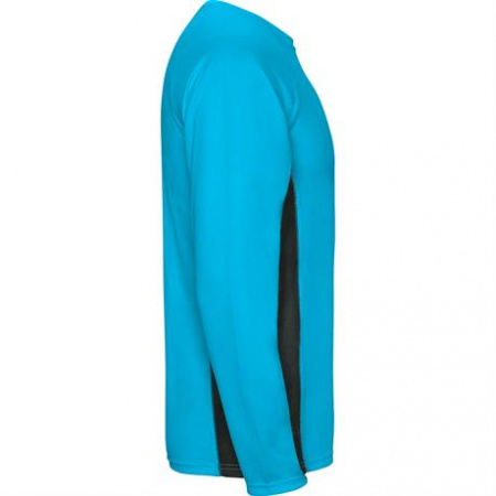 Спортивная футболка SHANGHAI L/S мужская, БИРЮЗОВЫЙ/ТЕМНЫЙ ГРАФИТ XL