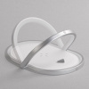 Лампа складная с беспроводным (15W) зарядным устройством "Sky Light", цвет белый с серым
