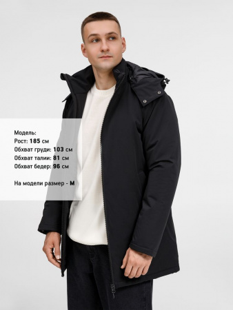 Куртка-парка унисекс Sfera, черная, размер 4XL