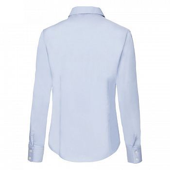 Рубашка "Lady-Fit Long Sleeve Oxford Shirt", светло-голубой_L, 70% х/б, 30% п/э, 135 г/м2