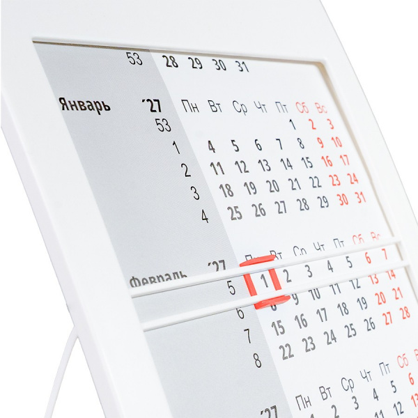 Календарь настольный на 2 года; сетка 27-28