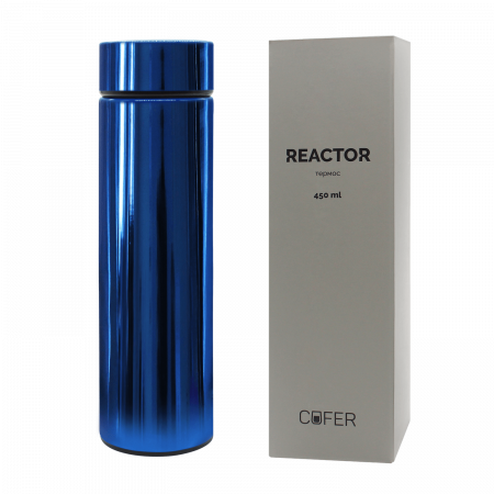 Термос Reactor гальванический c датчиком температуры  (синий)