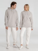 Толстовка с капюшоном унисекс Hoodie, дымчато-серая, размер XXL
