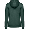 Толстовка с капюшоном женская Hoodie, темно-зеленый меланж, размер XS