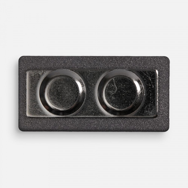 Значок Magnet Matto, серый металлик