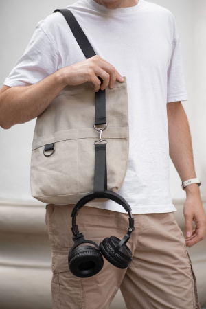 Шоппер Superbag ZIP, с двумя карманами и молнией (песочный)