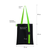 Шоппер Superbag black (чёрный с салатовым)
