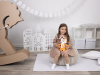 Мягкая игрушка Beastie Toys, лисенок с белым шарфом