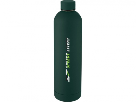 Spring Медная спортивная бутылка объемом 1 л с вакуумной изоляцией , green flash