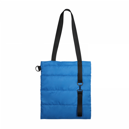 Шоппер Superbag Bubble, с магнитной кнопкой (голубой с черным)